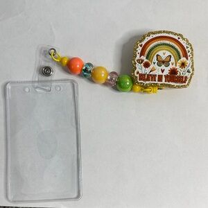 Handmade “Believe in yourself” retractable badge reel
